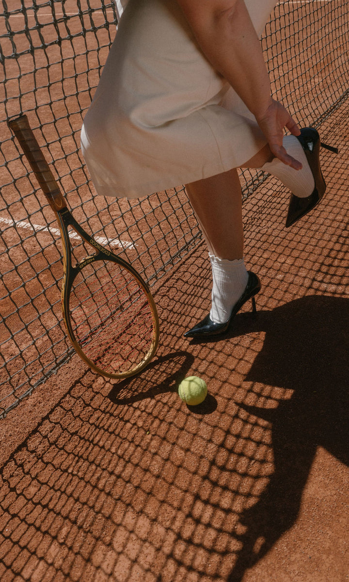 Carolyn Cream Skirt with Slit
