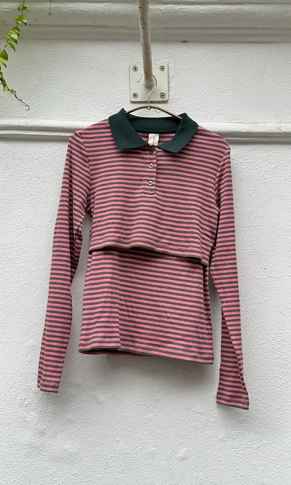 Polo Langarm Stillshirt - SAMPLE Einzelstück Größe S