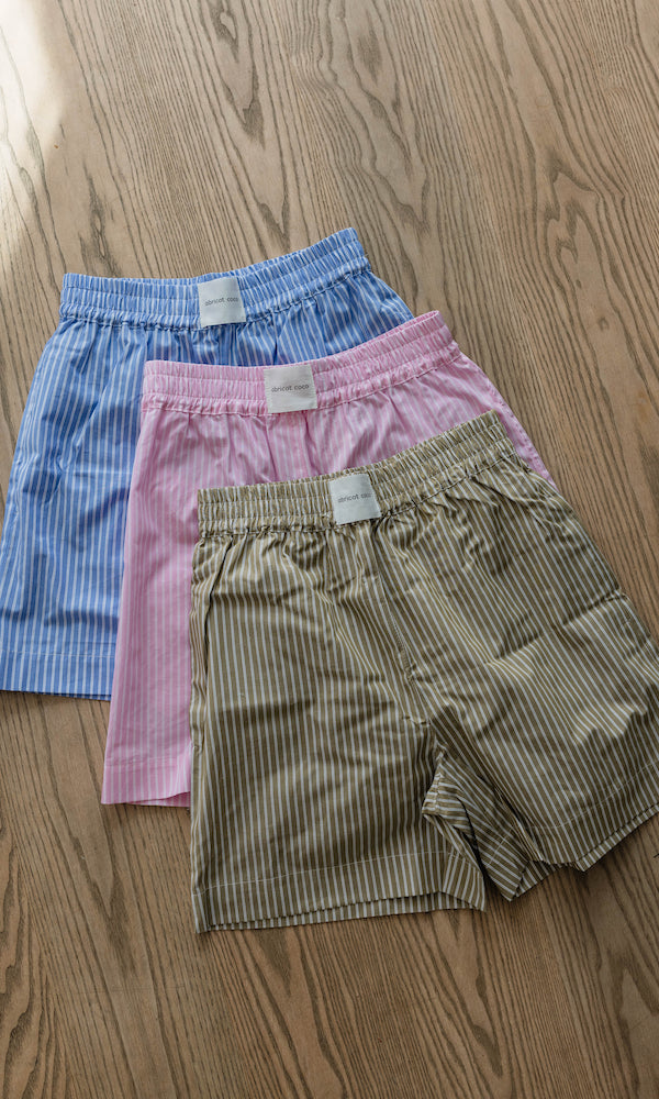 Sommer Shorts Blau Gestreift