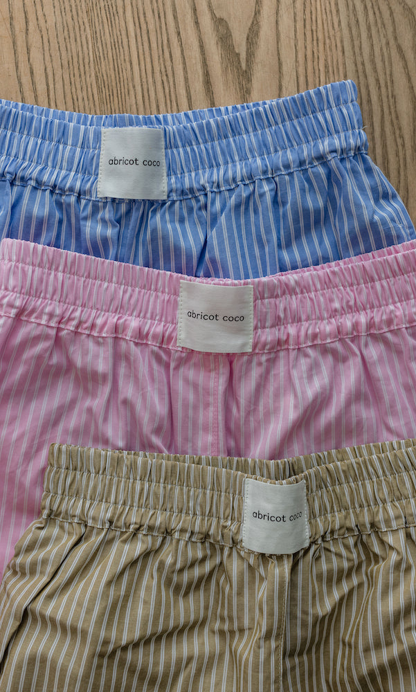 Sommer Shorts Blau Gestreift