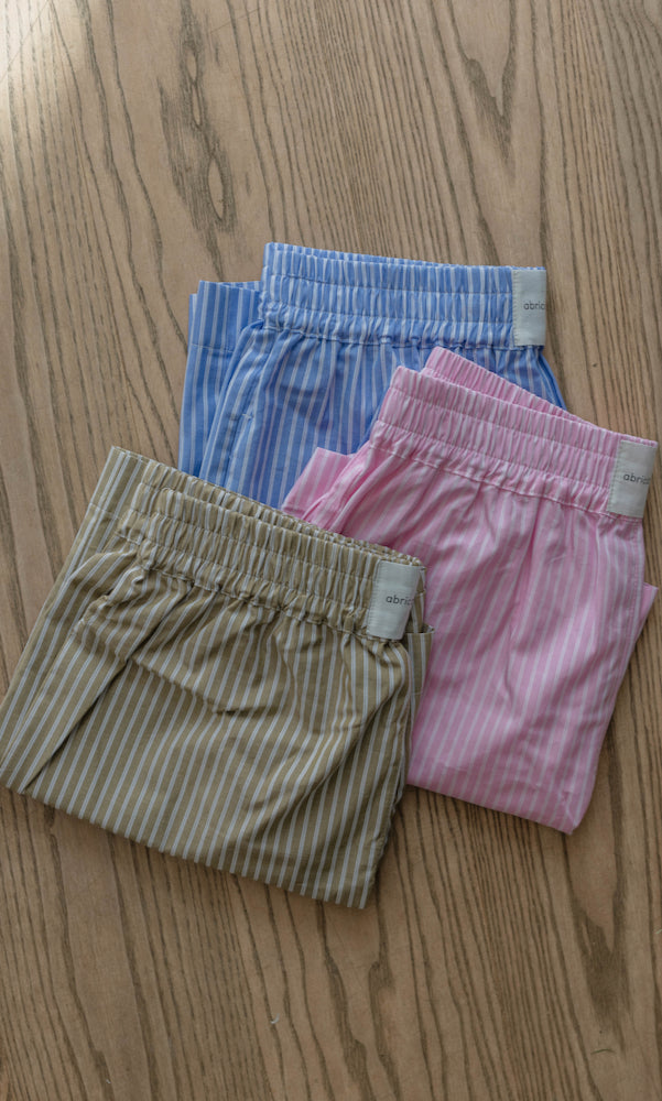Sommer Shorts Blau Gestreift