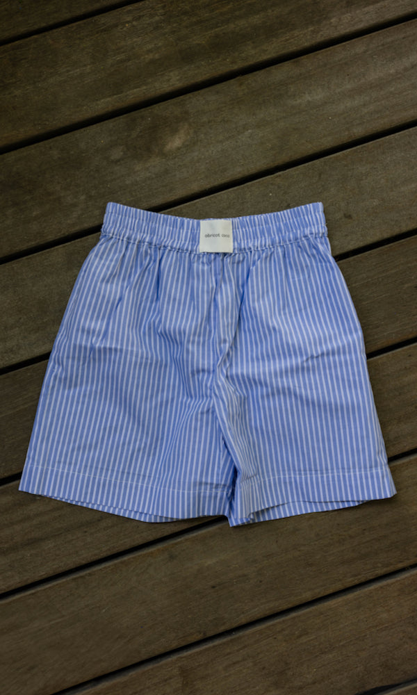 Sommer Shorts Blau Gestreift