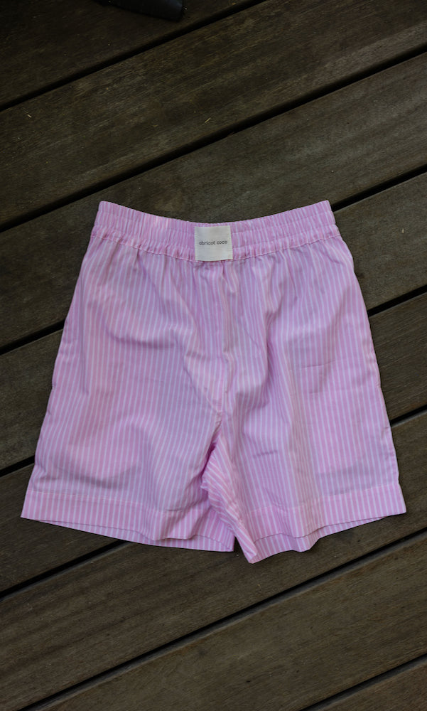Sommer Shorts Rosa Gestreift