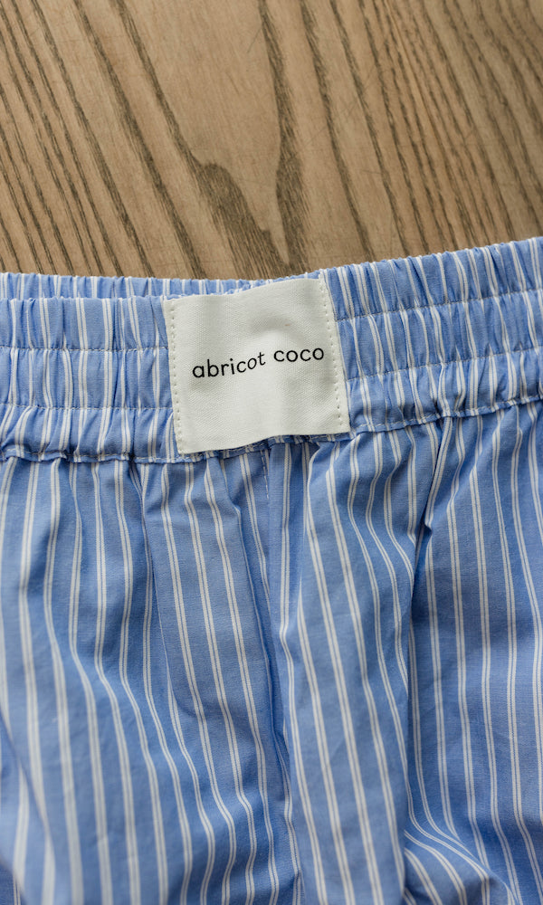 Sommer Shorts Blau Gestreift