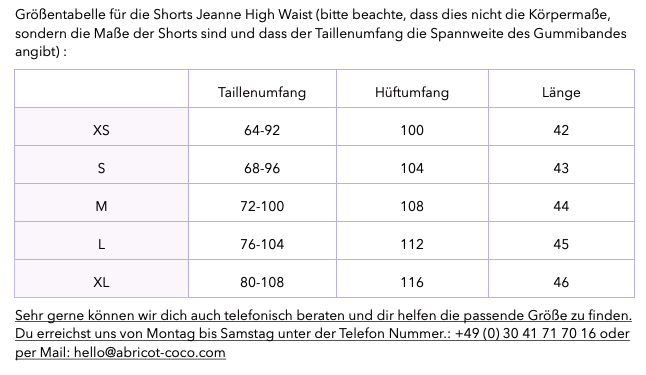 Shorts Jeanne High Waist