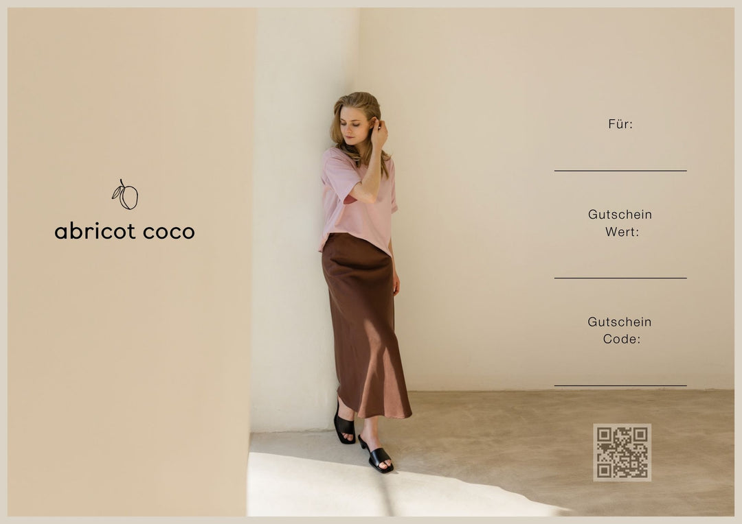 Digitaler Geschenkgutschein - abricot coco