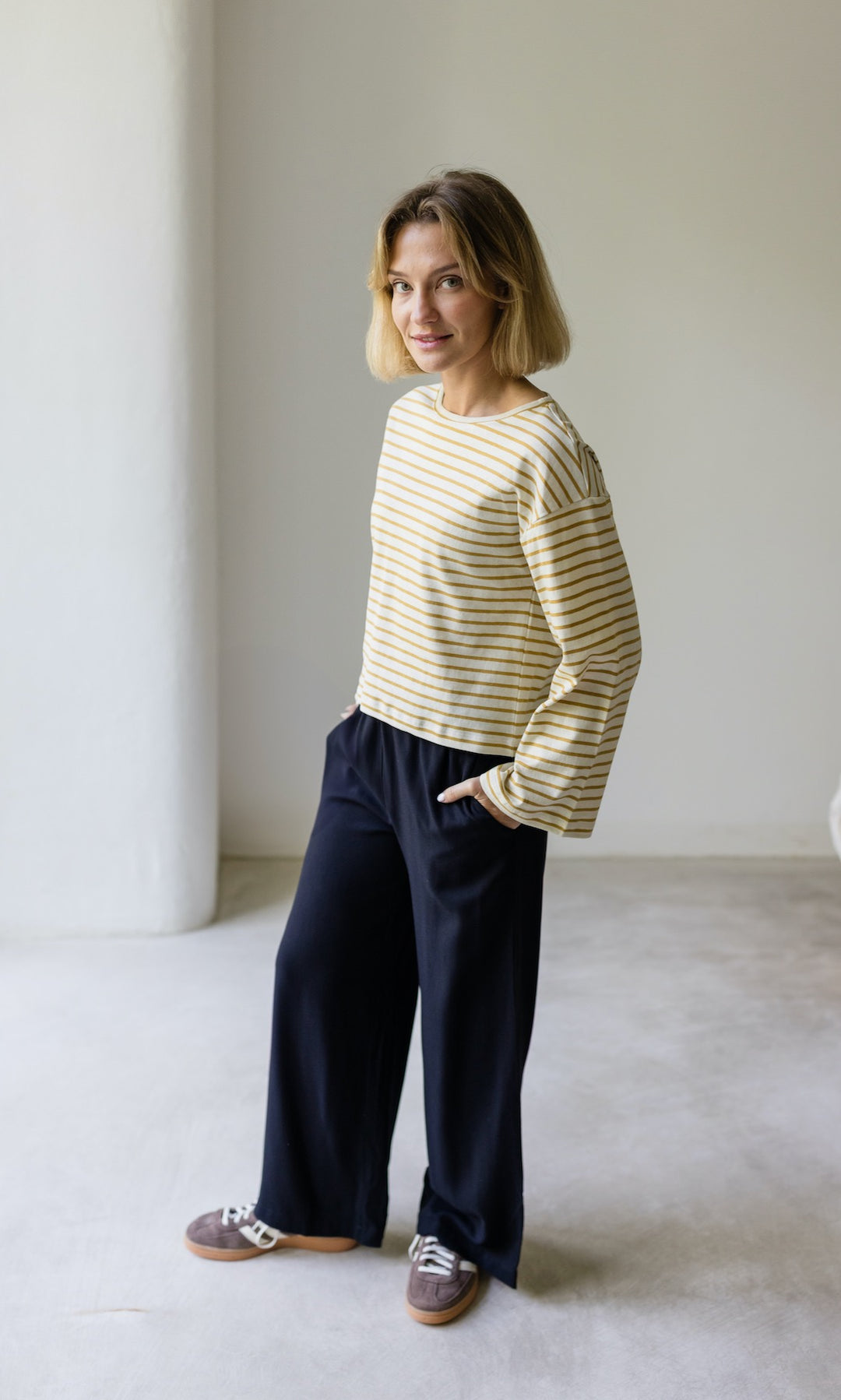 High Waist Culotte aus Viskose