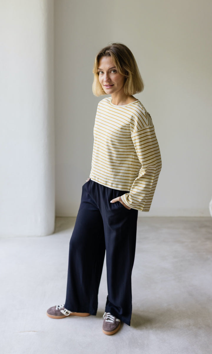 High Waist Culotte aus Viskose