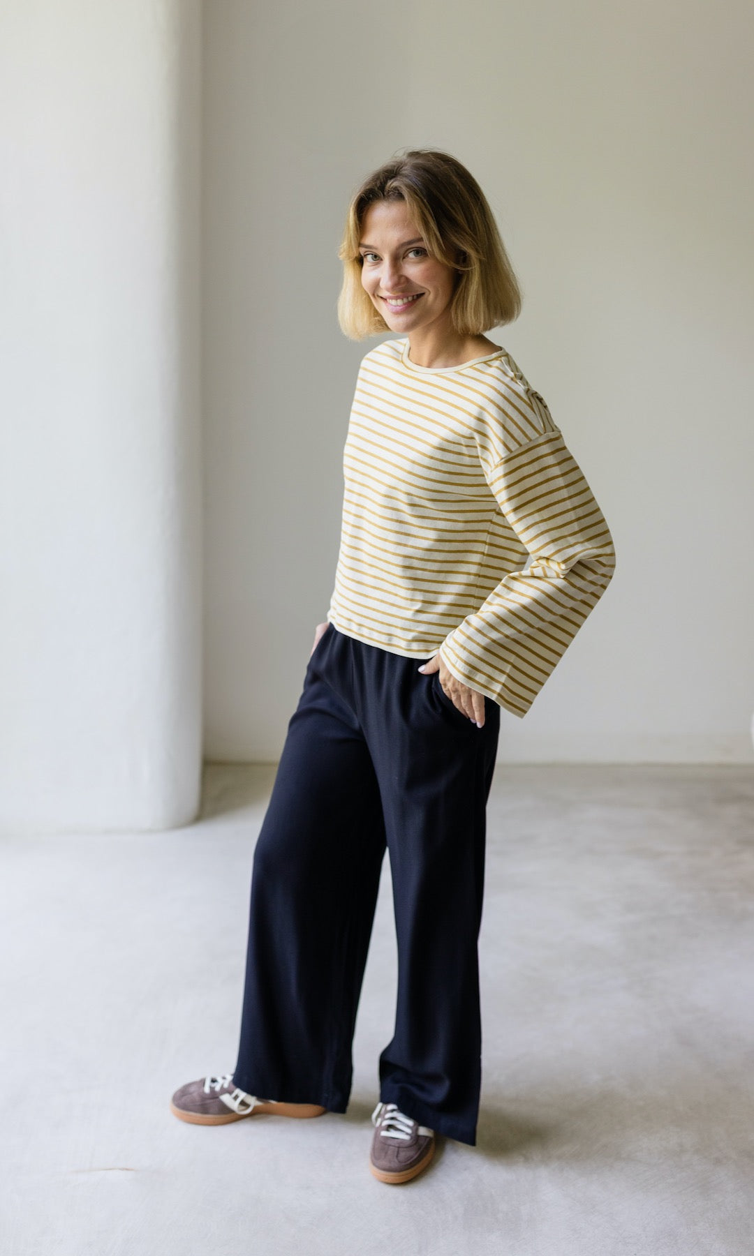 High Waist Culotte aus Viskose