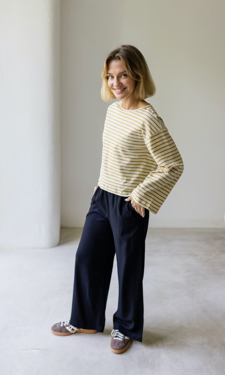 High Waist Culotte aus Viskose