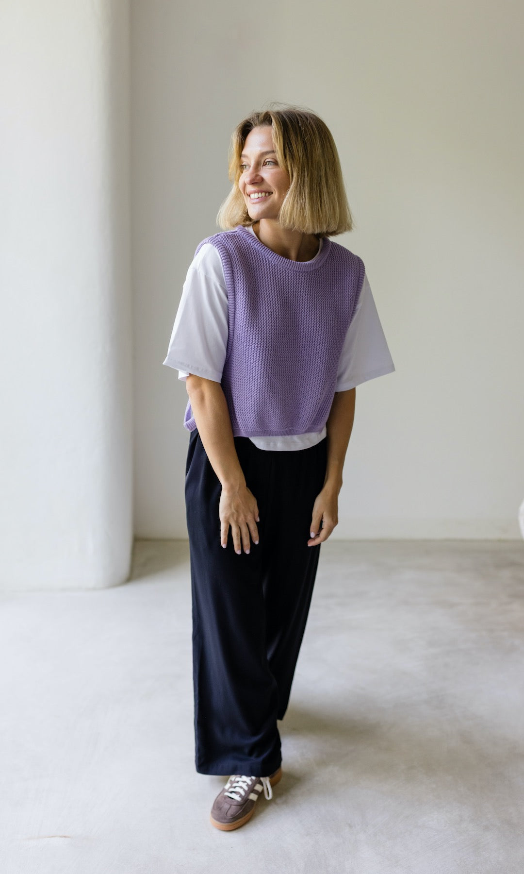 High Waist Culotte aus Viskose