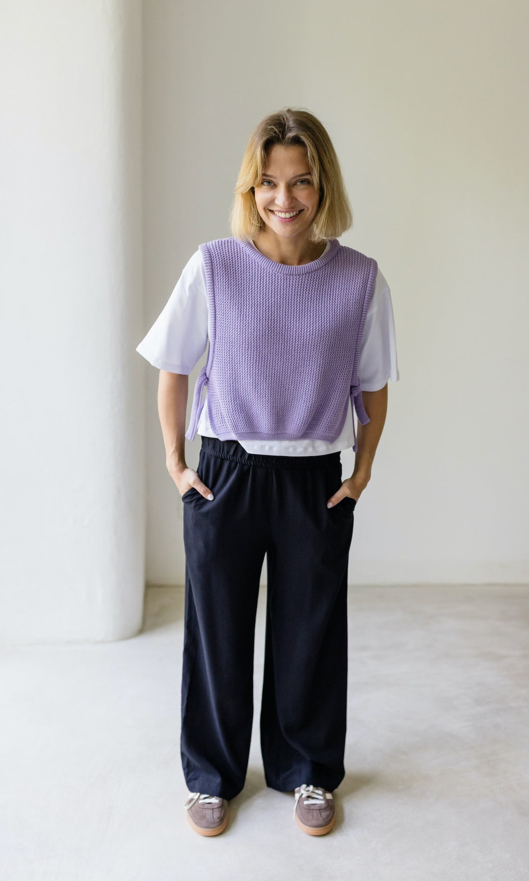 High Waist Culotte aus Viskose
