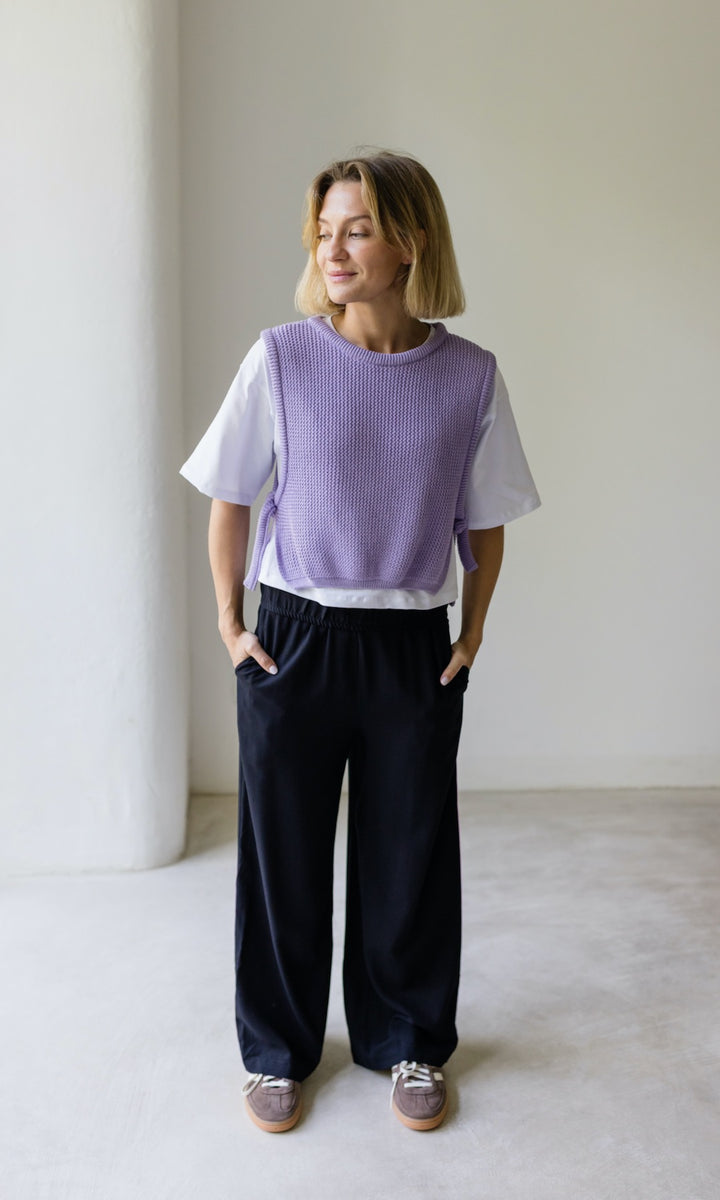 High Waist Culotte aus Viskose