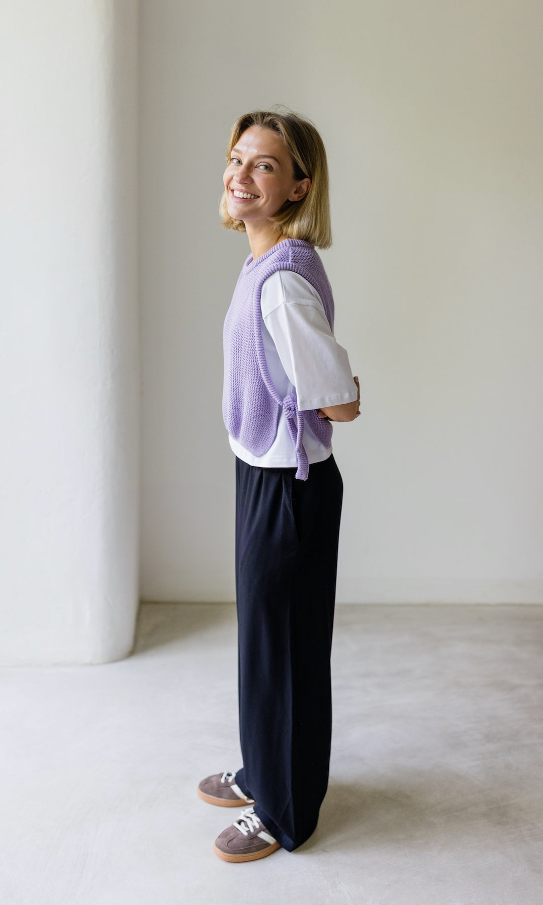 High Waist Culotte aus Viskose