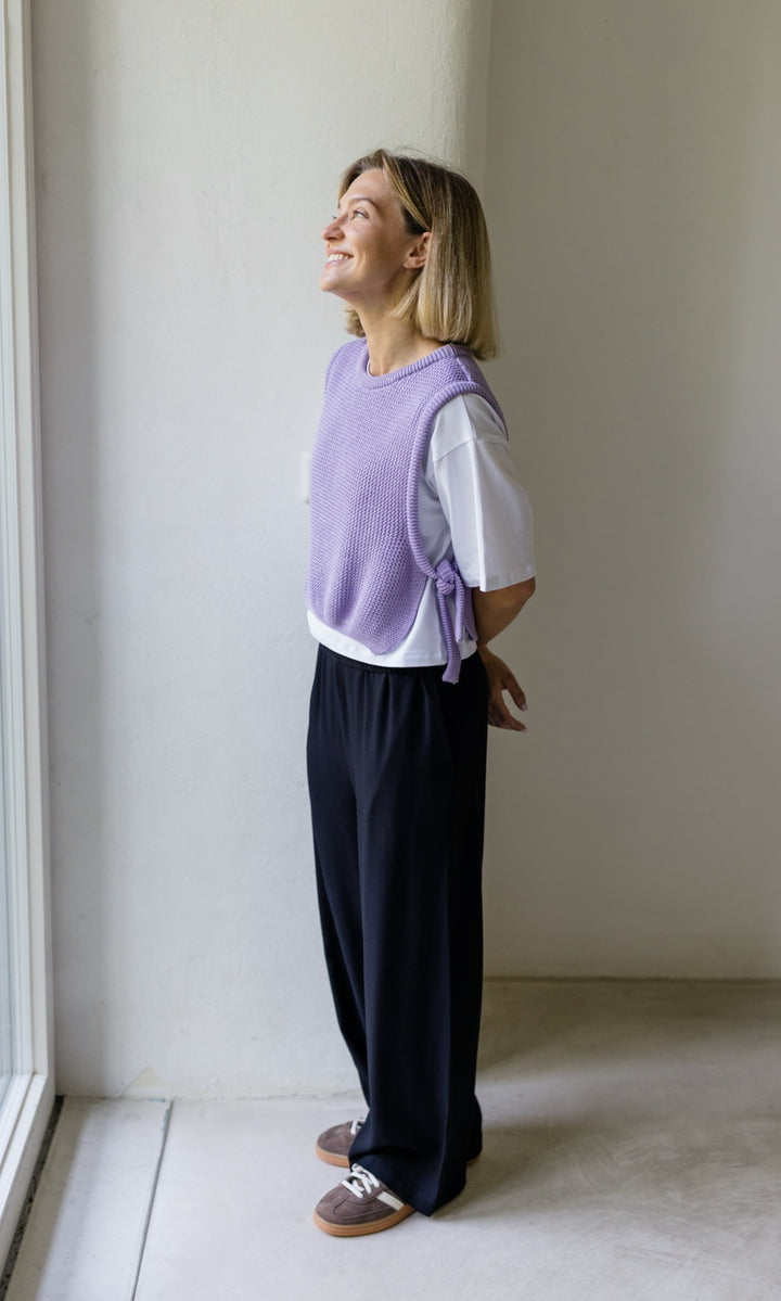 High Waist Culotte aus Viskose