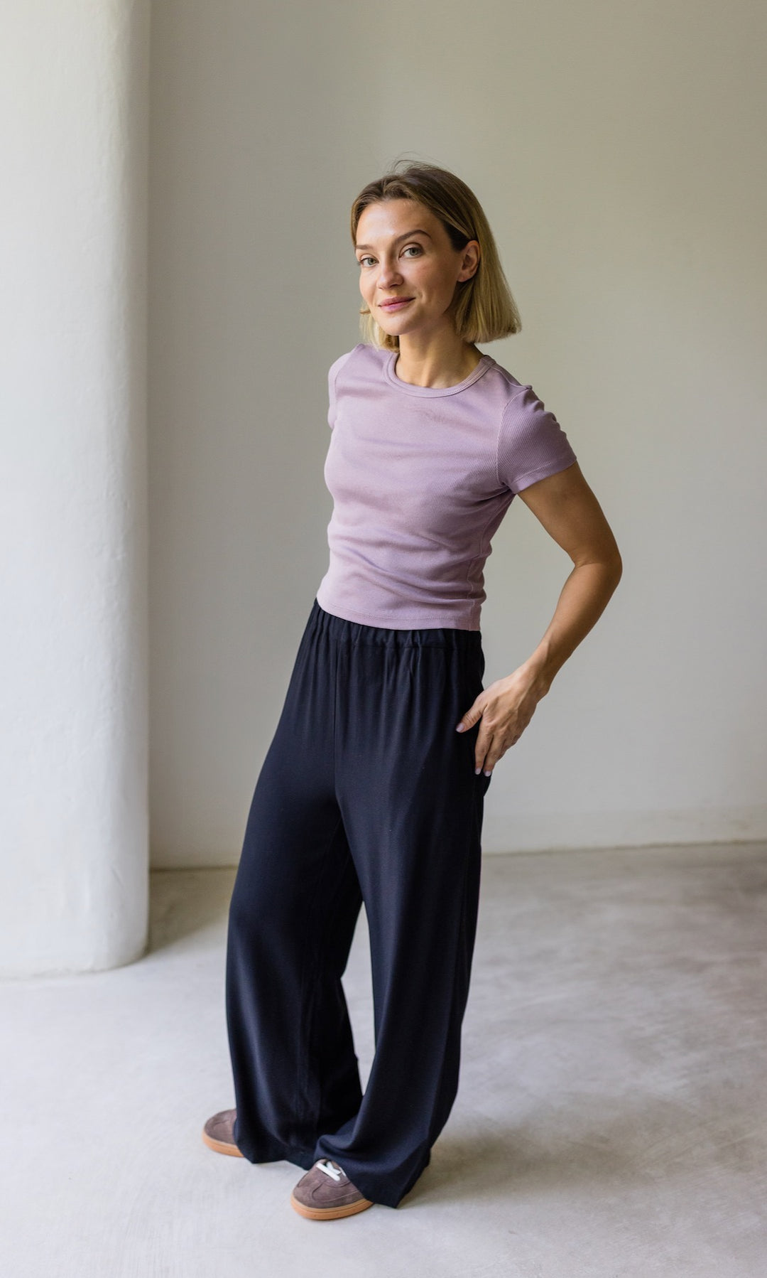 High Waist Culotte aus Viskose