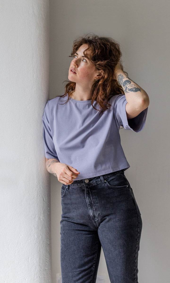 Cropped T-Shirt - abricot coco