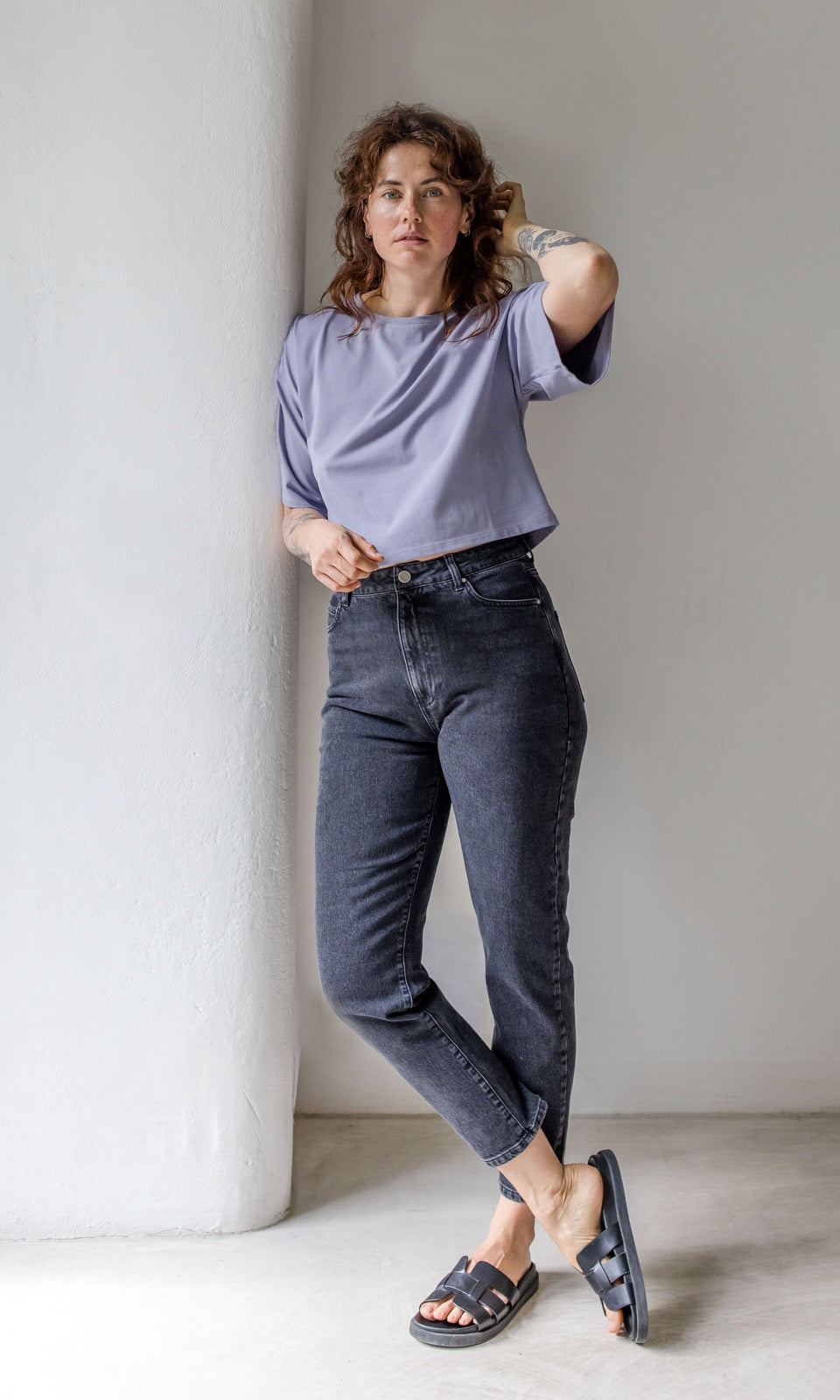 Cropped T-Shirt - abricot coco