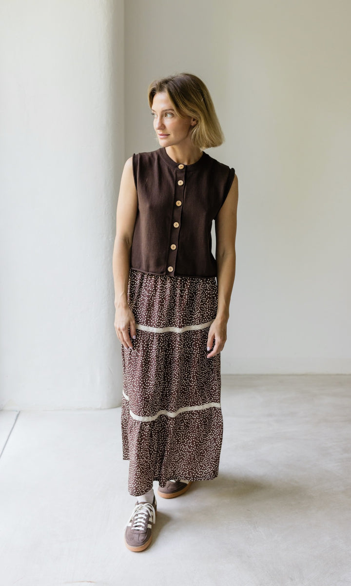 Maxirock Annika mit Spitze & Taschen