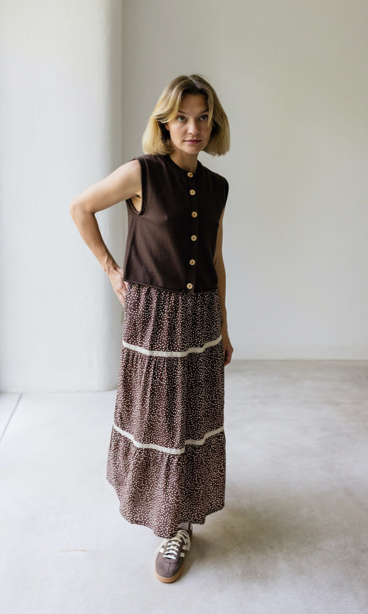 Maxirock Annika mit Spitze & Taschen