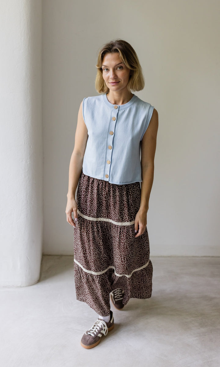 Maxirock Annika mit Spitze & Taschen