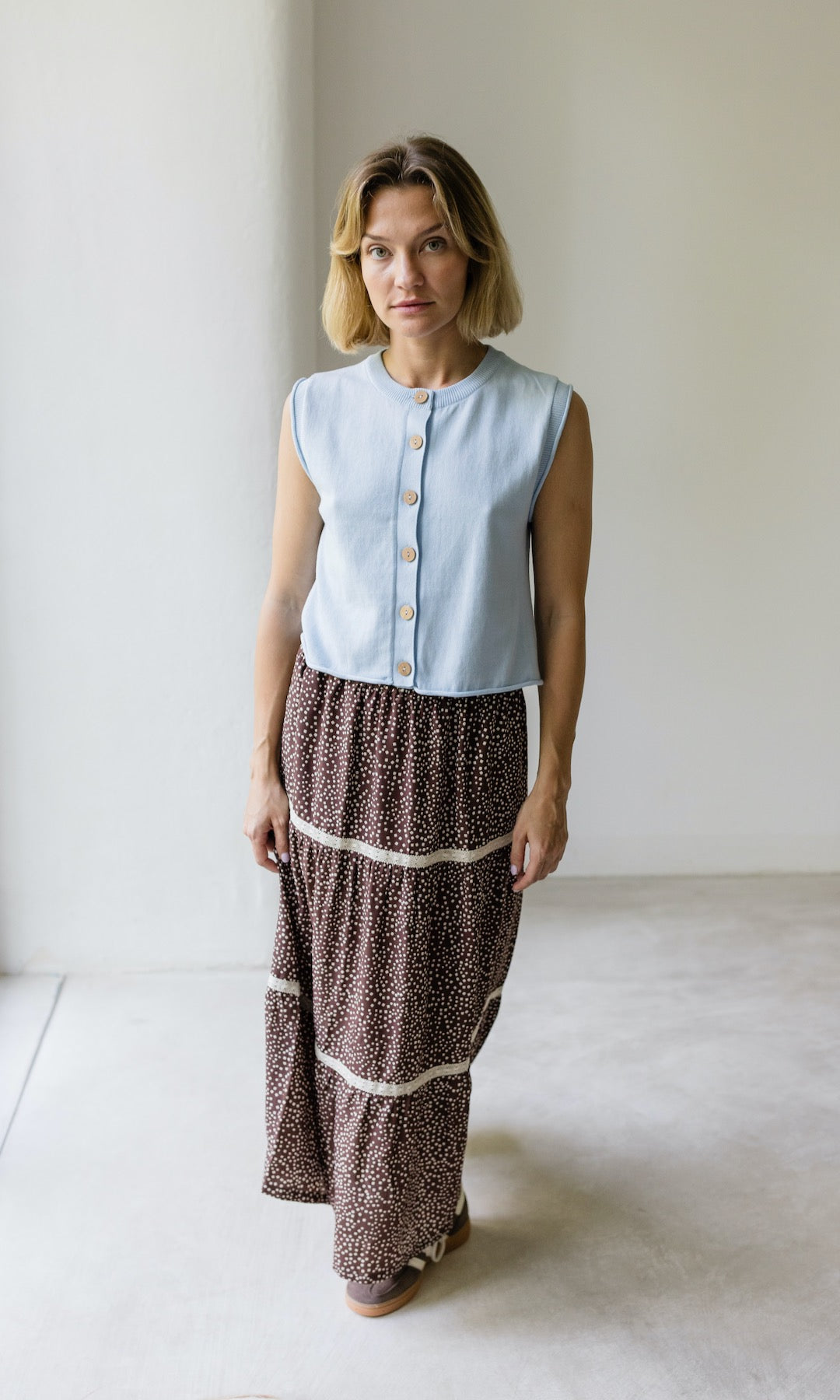 Maxirock Annika mit Spitze & Taschen