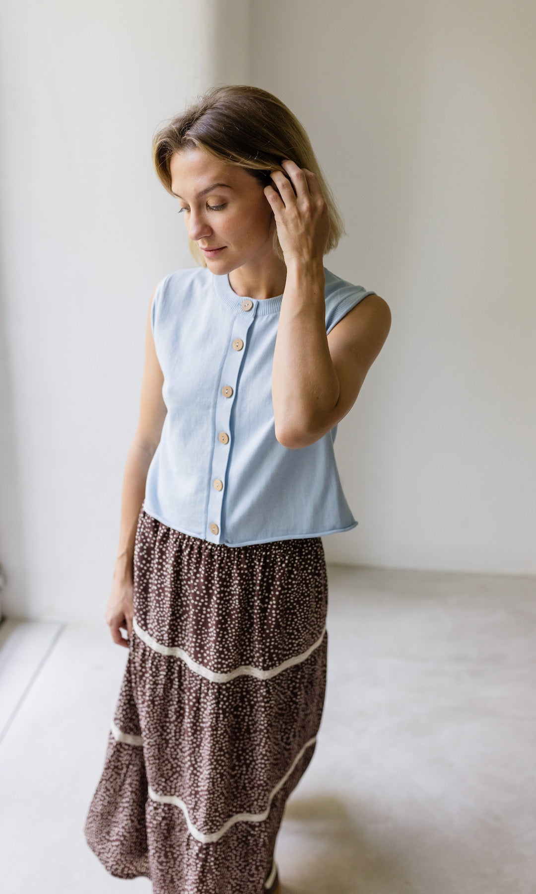 Maxirock Annika mit Spitze & Taschen