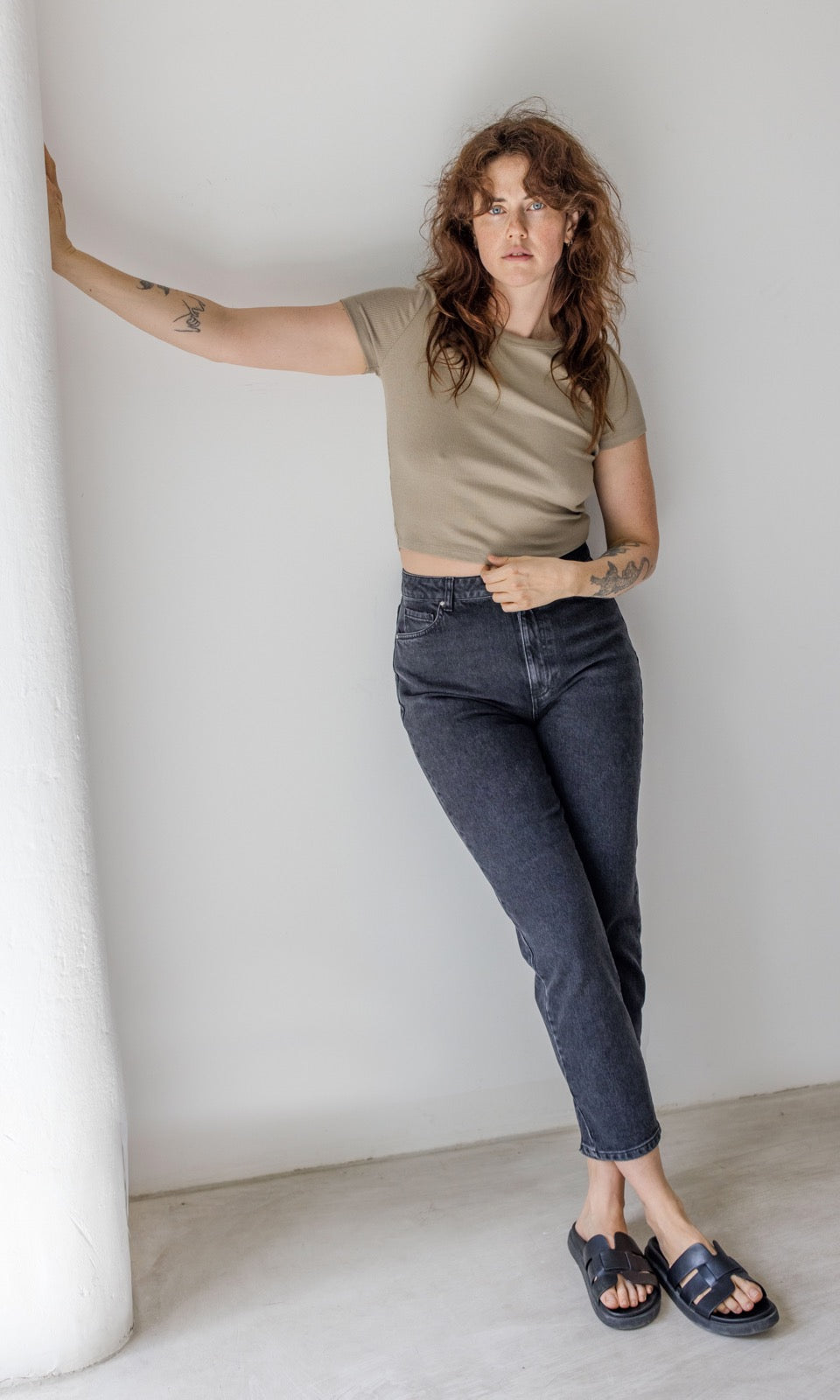 Cropped Rib Top