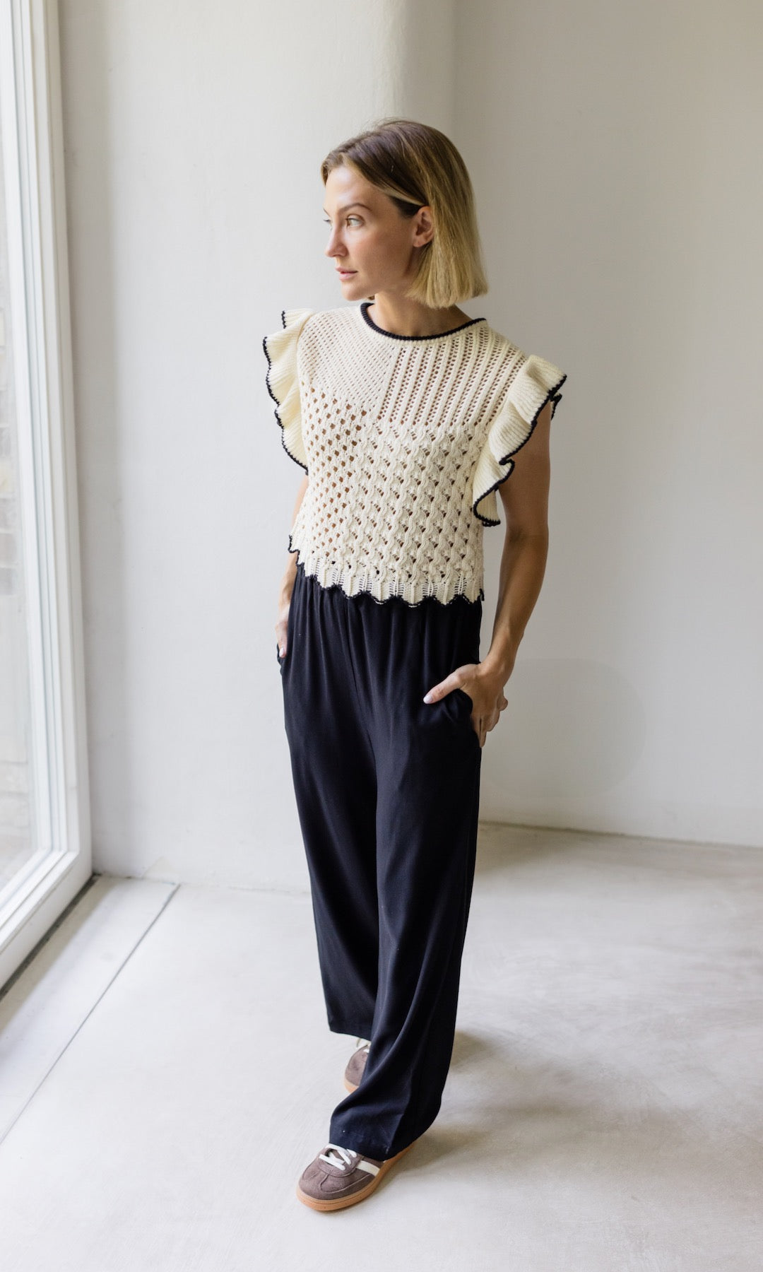 High Waist Culotte aus Viskose