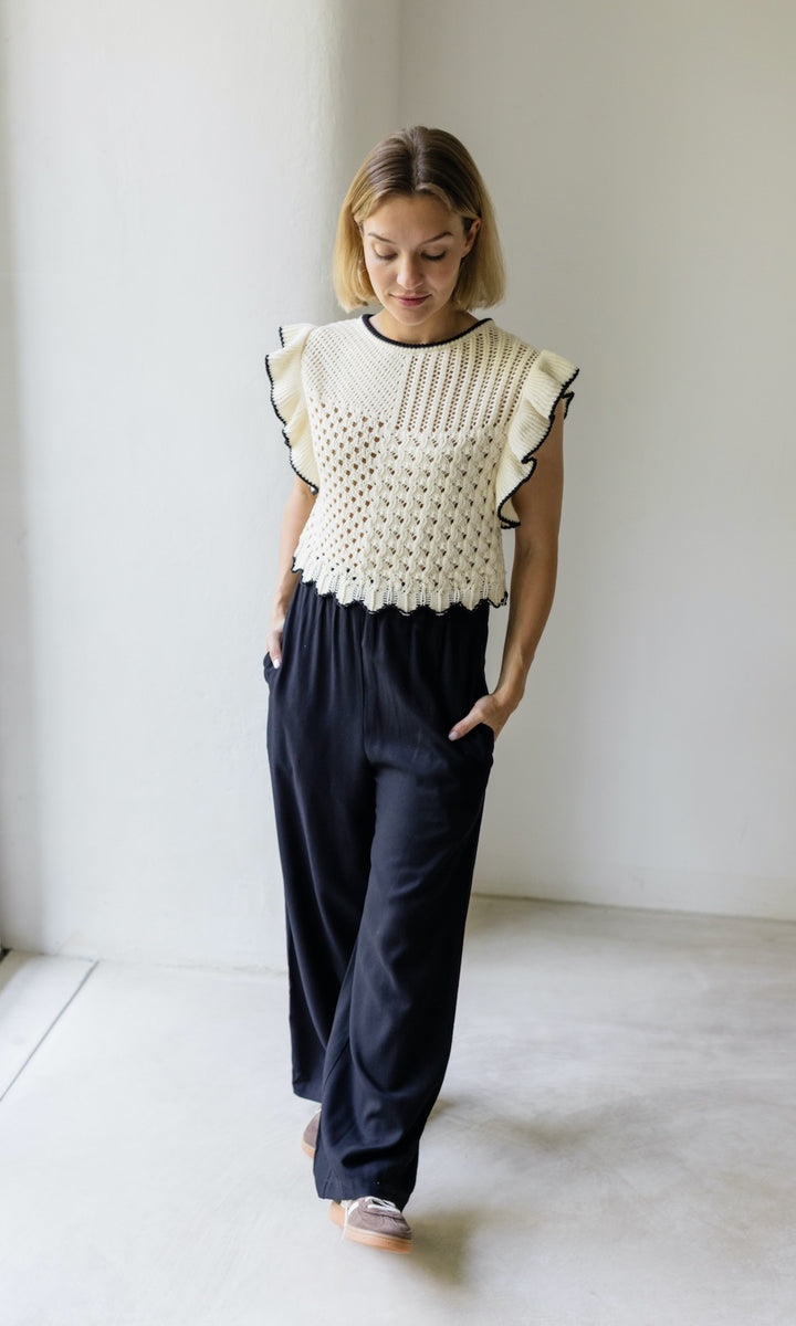 High Waist Culotte aus Viskose