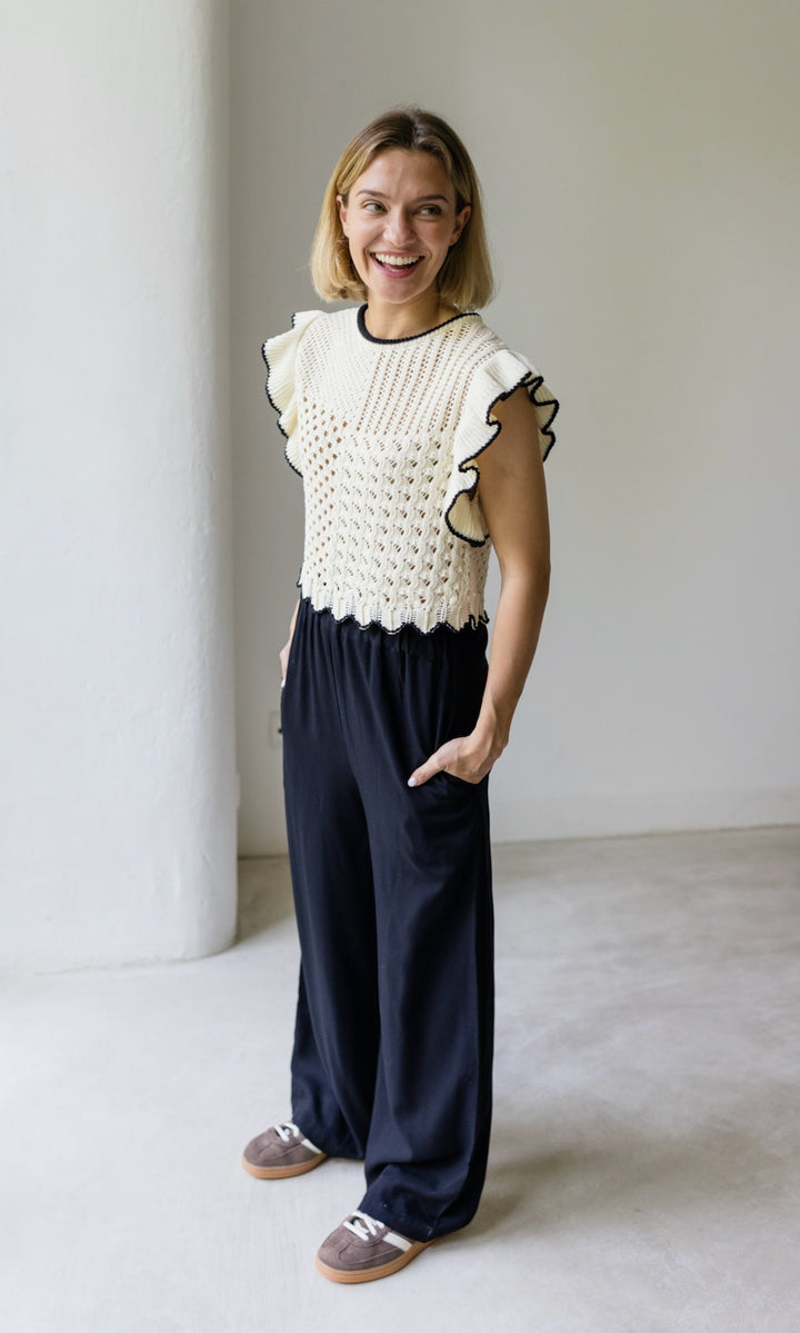 High Waist Culotte aus Viskose