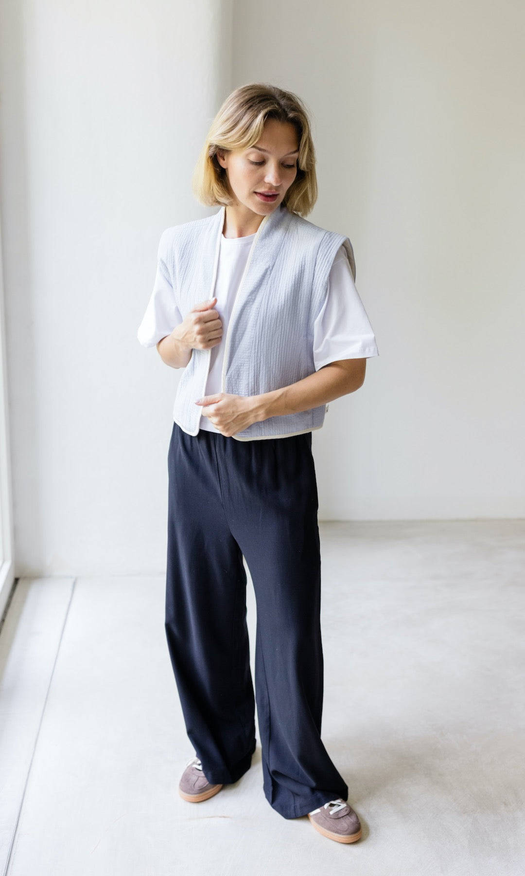 High Waist Culotte aus Viskose