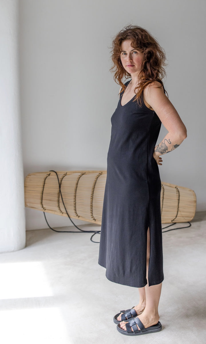Jersey Kleid mit seitlicher Stillfunktion