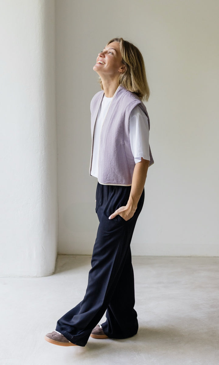 High Waist Culotte aus Viskose