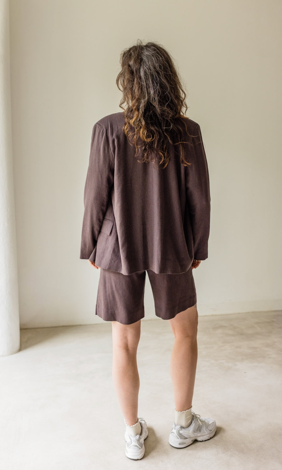 Jacket aus Leinen in Braun - abricot coco