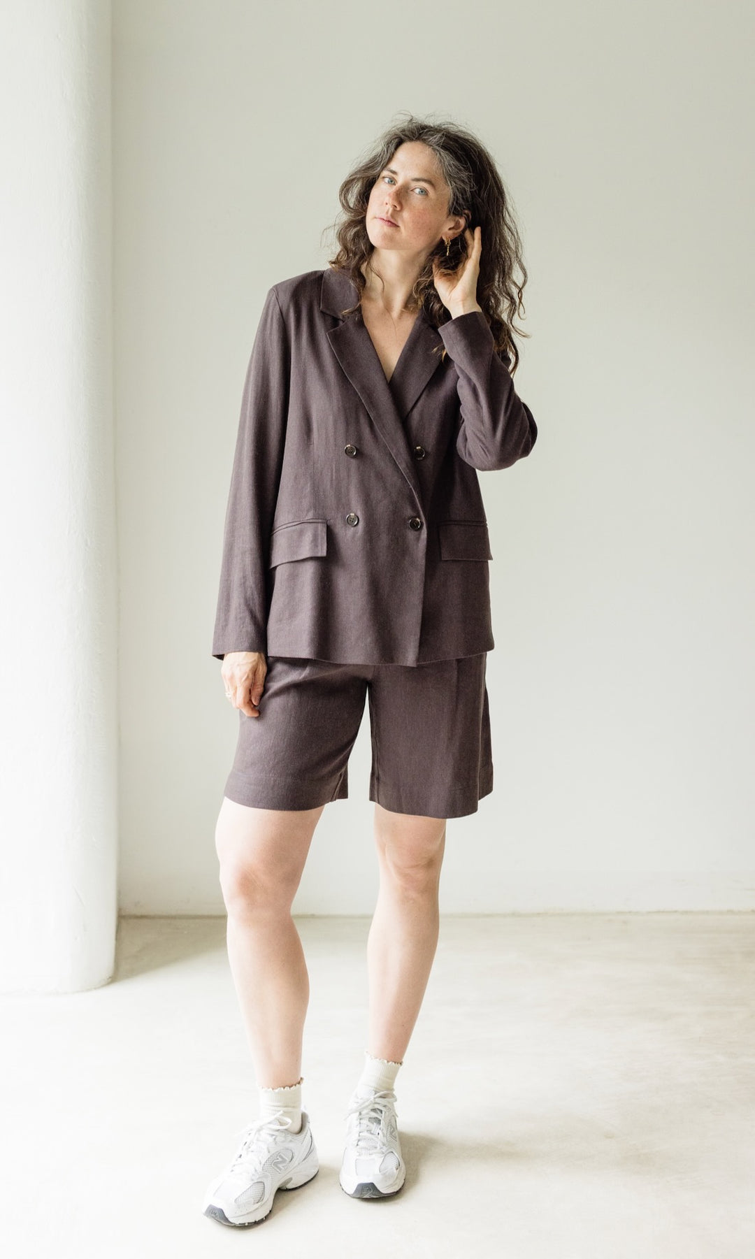 Jacket aus Leinen in Braun - abricot coco
