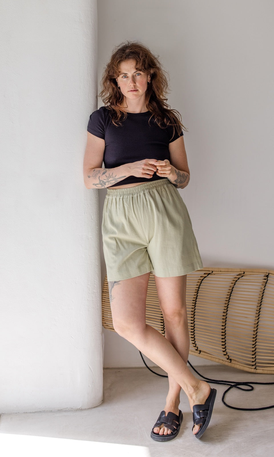 High Waist Shorts Jeanne - abricot coco