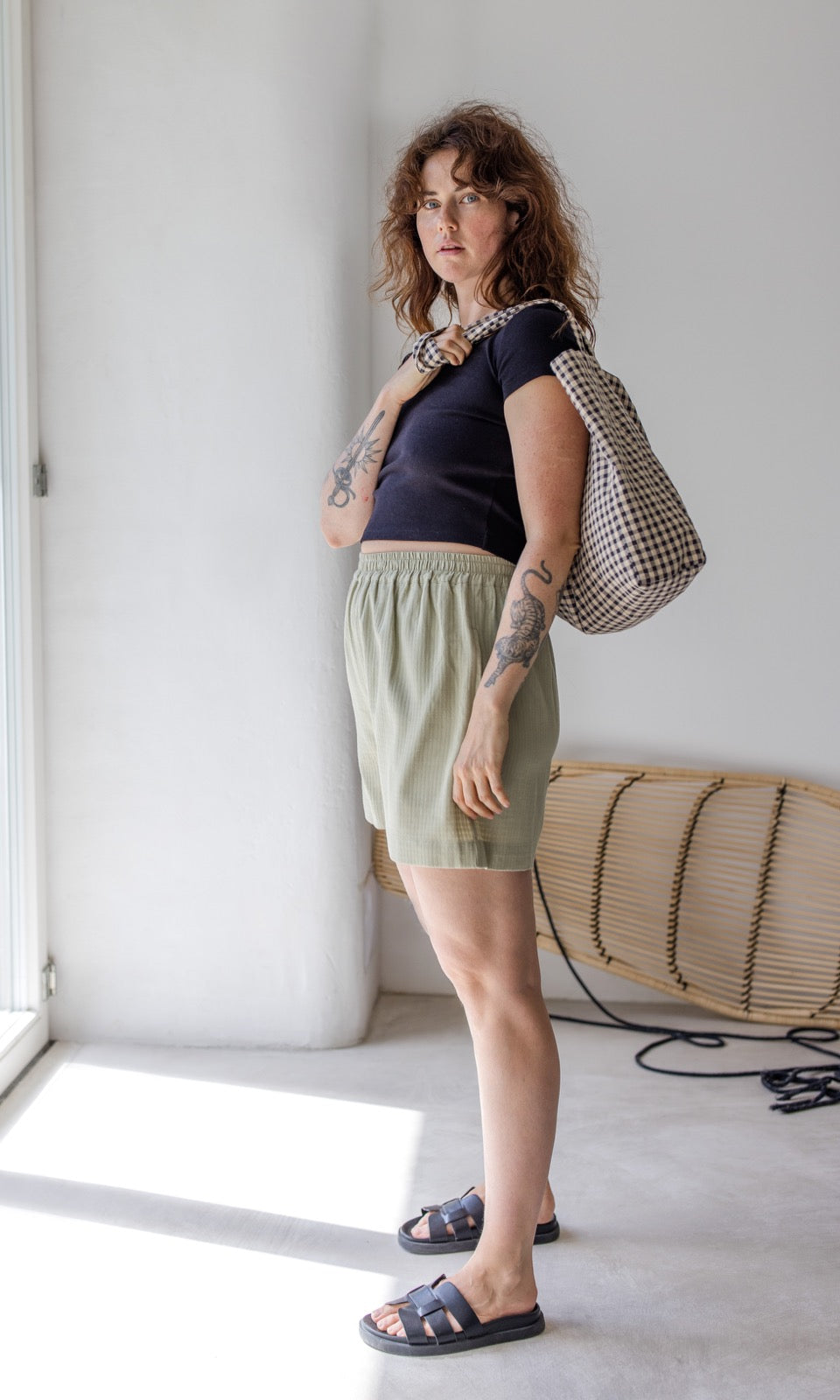 High Waist Shorts Jeanne - abricot coco