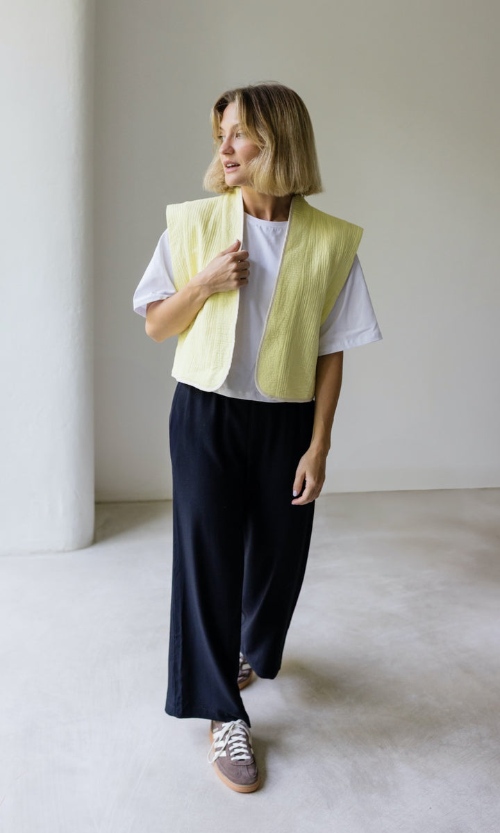 High Waist Culotte aus Viskose