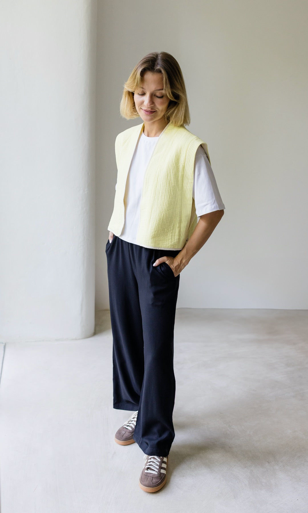 High Waist Culotte aus Viskose