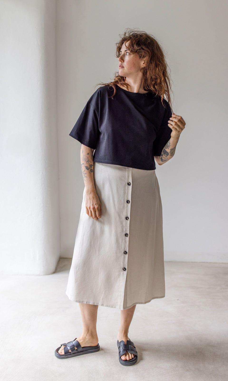 Cropped T-Shirt - abricot coco