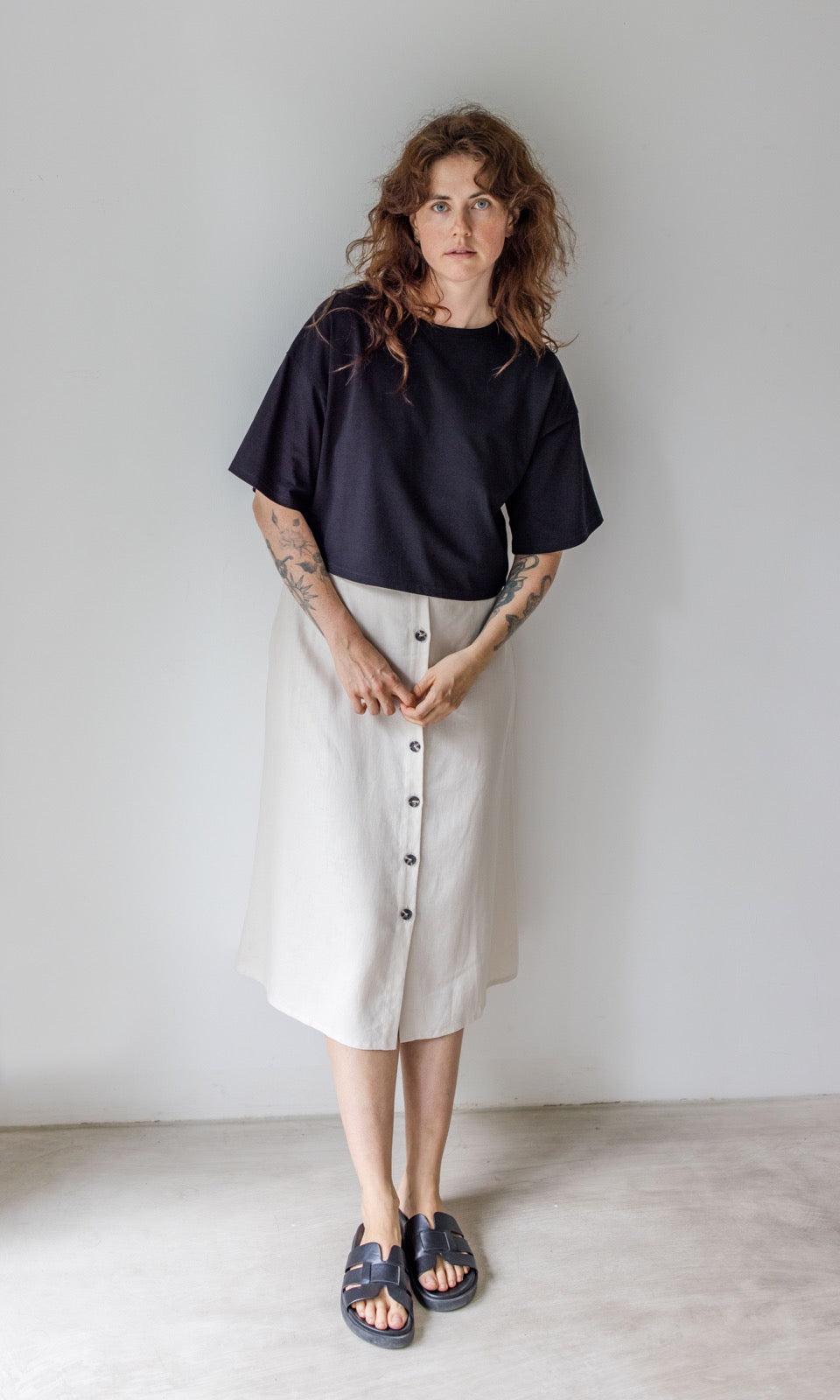 Cropped T-Shirt - abricot coco