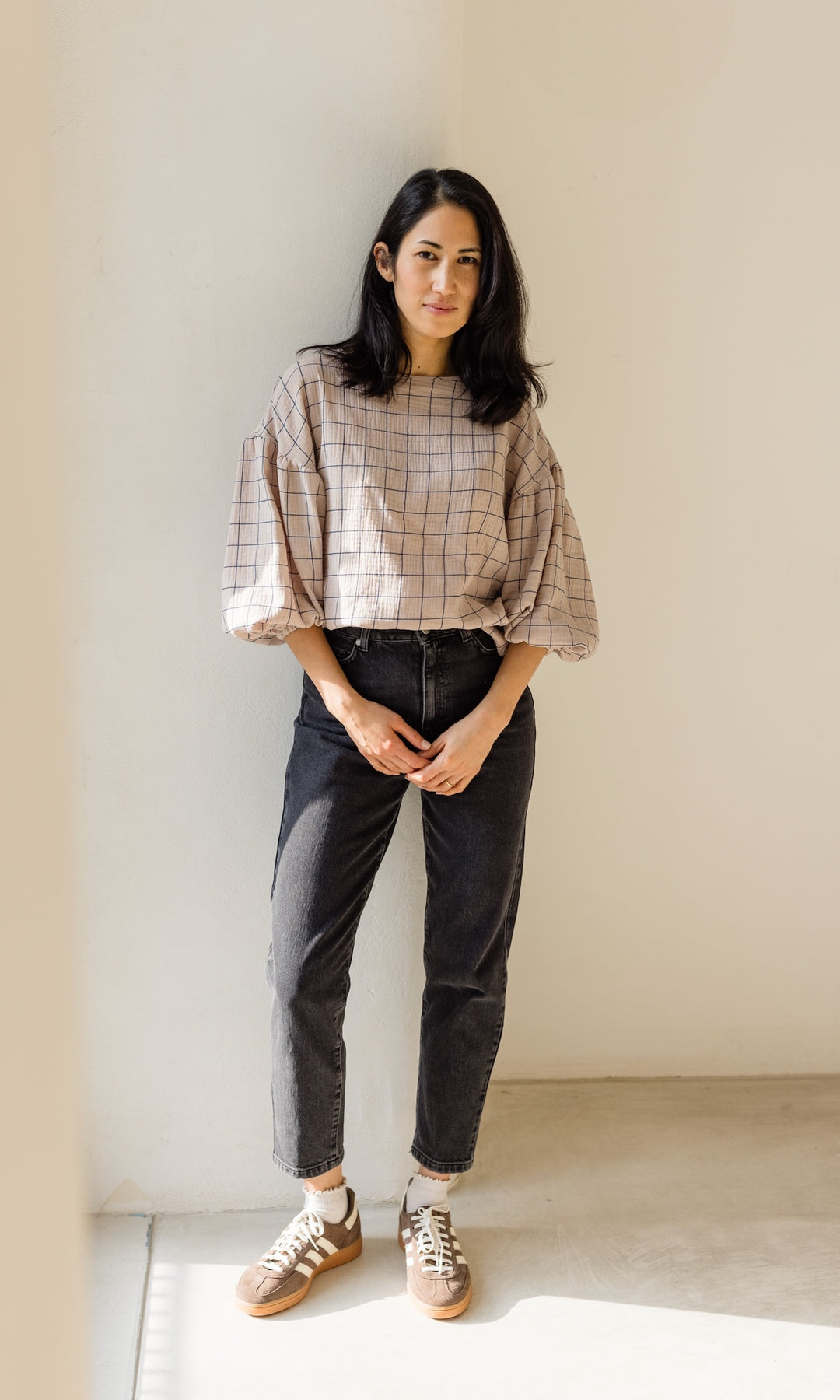 Jeans Mom Fit – abricot coco