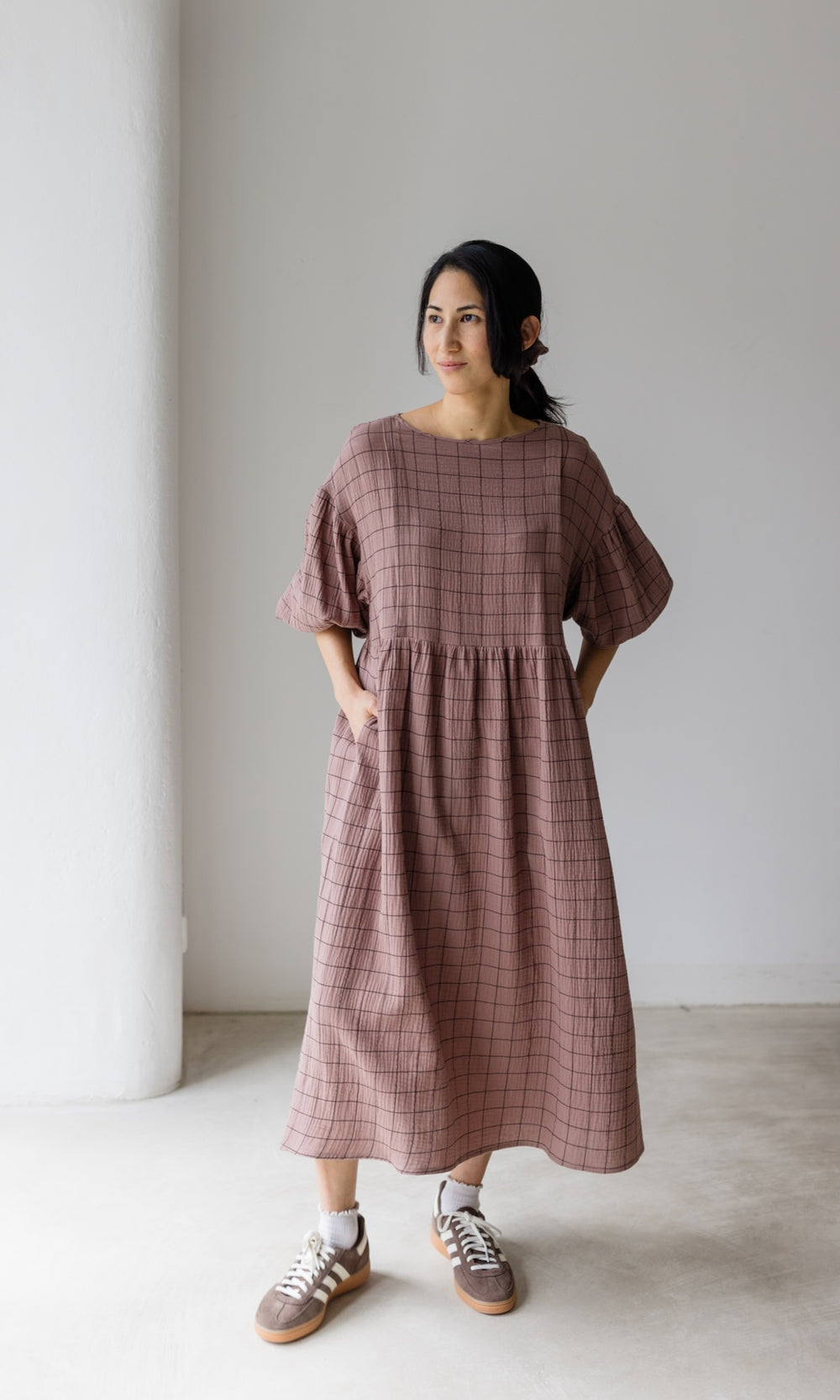 Still-Kleid April - abricot coco