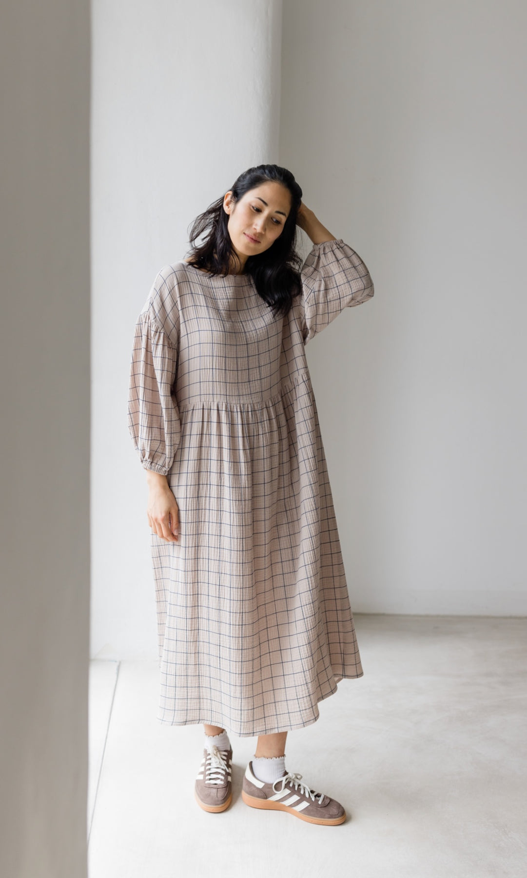 Kleid April - abricot coco
