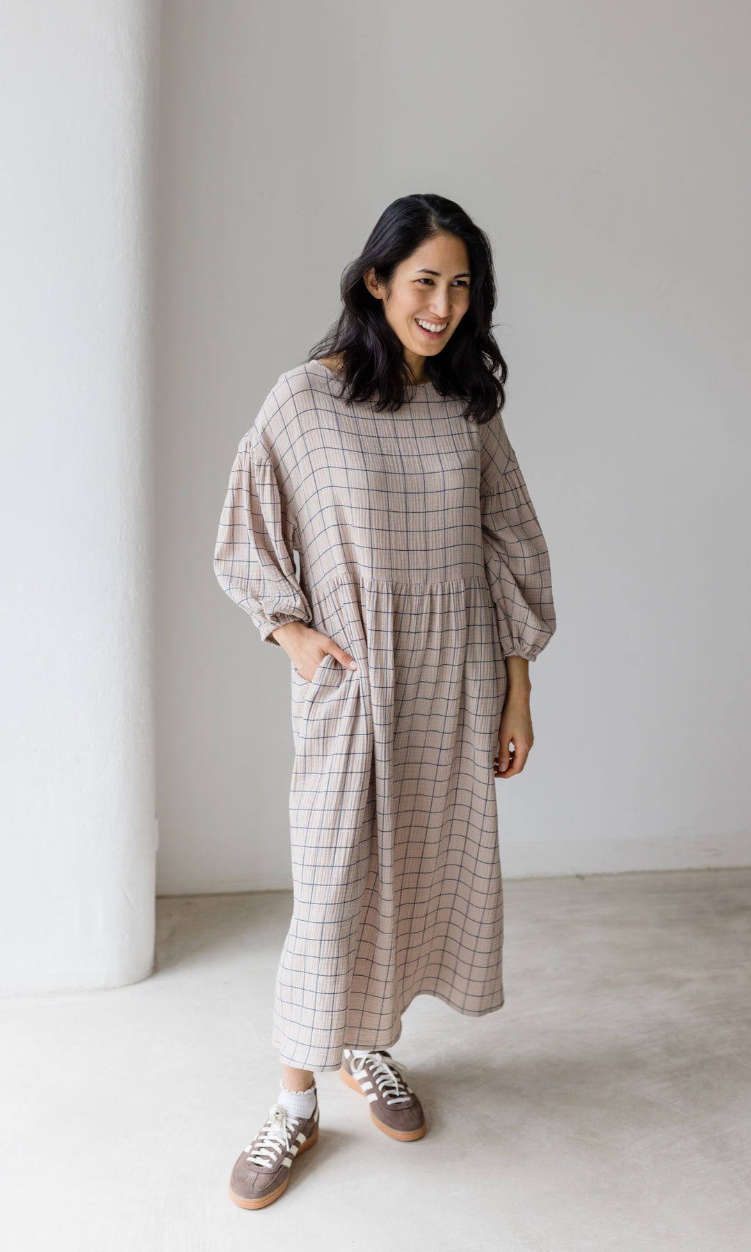 Kleid April - abricot coco