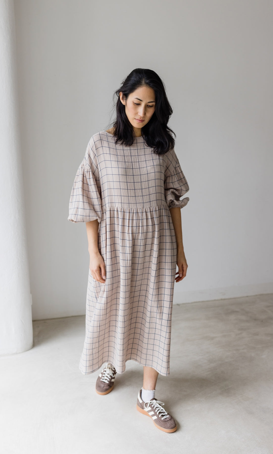 Kleid April - abricot coco