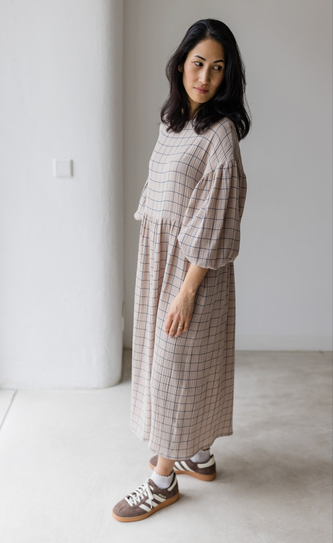 Kleid April - abricot coco