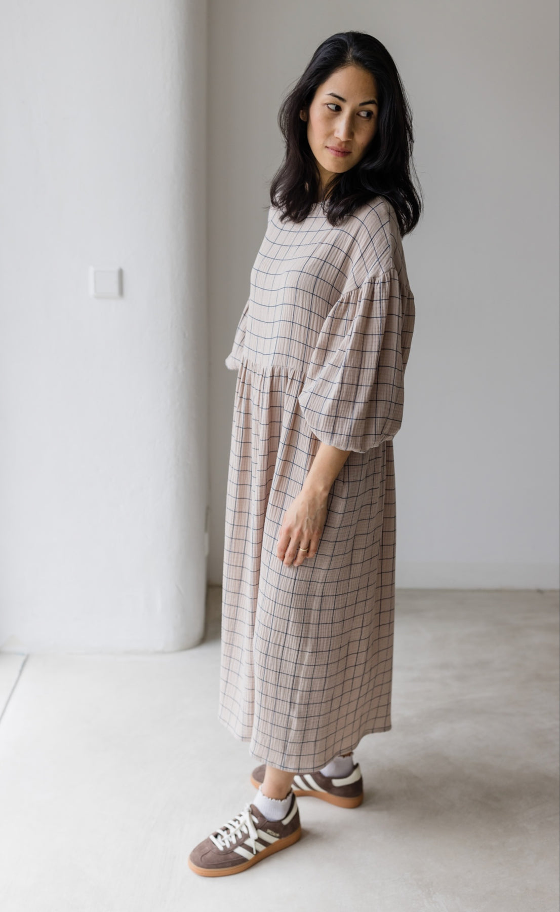 Kleid April - abricot coco