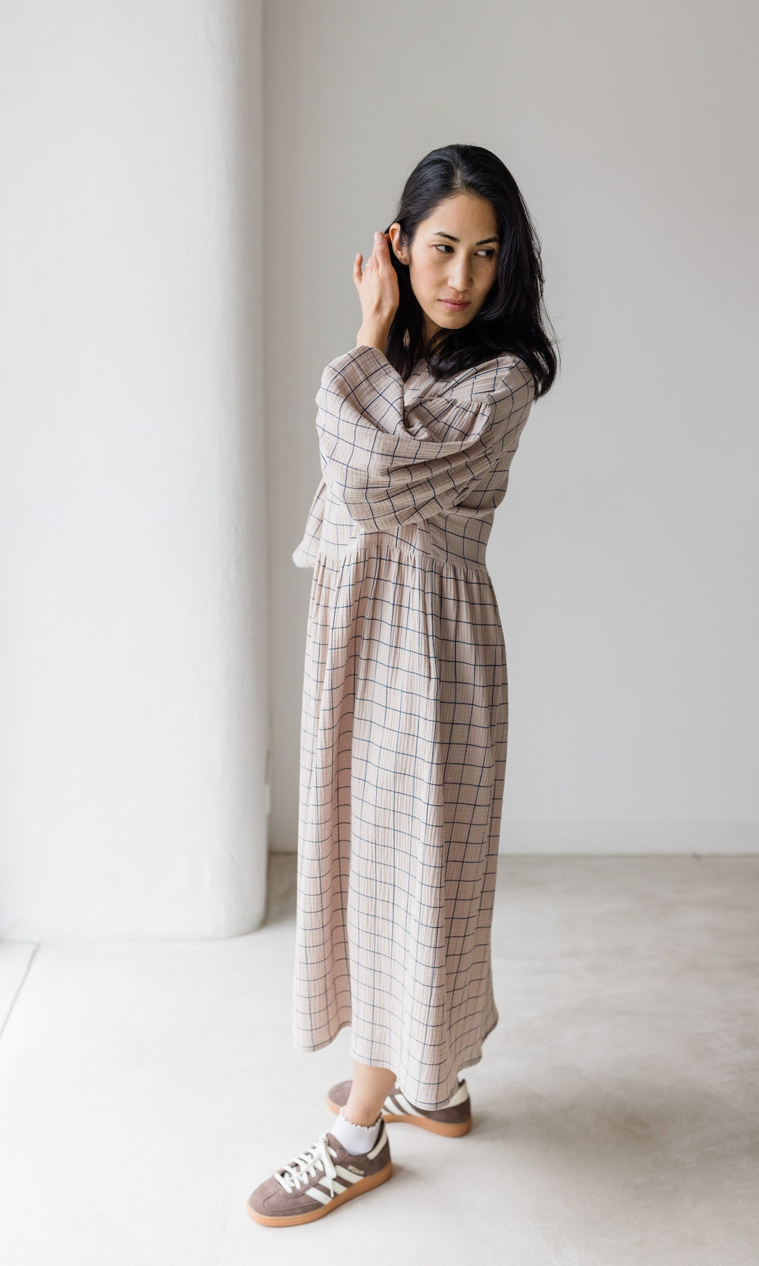 Kleid April - abricot coco